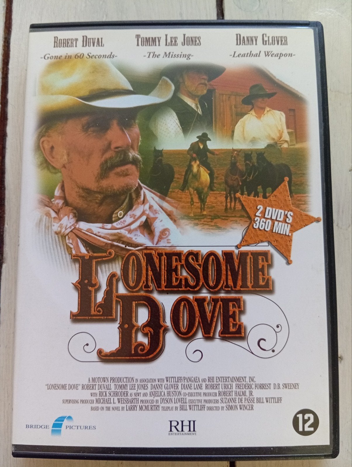 Lonesome Dove - 2 DVD's - Western met Robert Duvall, Engels, Nederlands, Overige genres, Ophalen of Verzenden