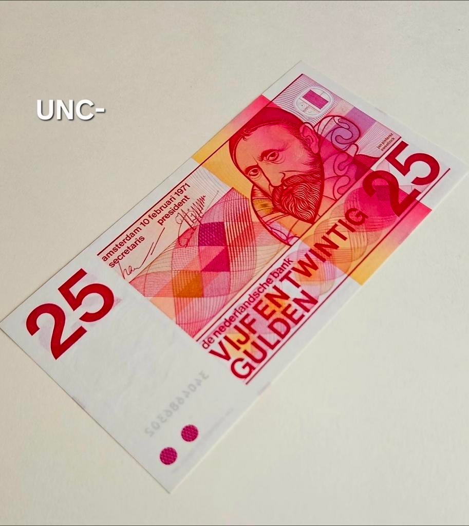 25 Gulden Pietersz.Sweelinck., Postzegels en Munten, Bankbiljetten | Nederland, Ophalen of Verzenden, 25 gulden, Los biljet