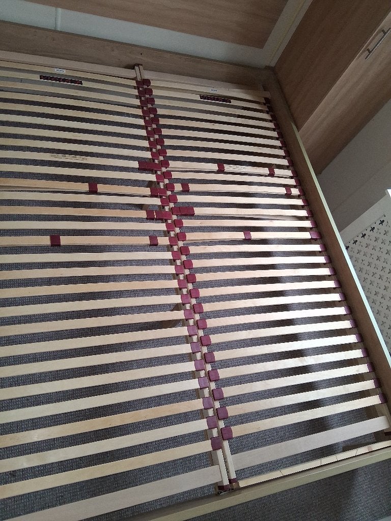 Lattenbodem  80bij210, Ophalen, Gebruikt, Eenpersoons, Bruin