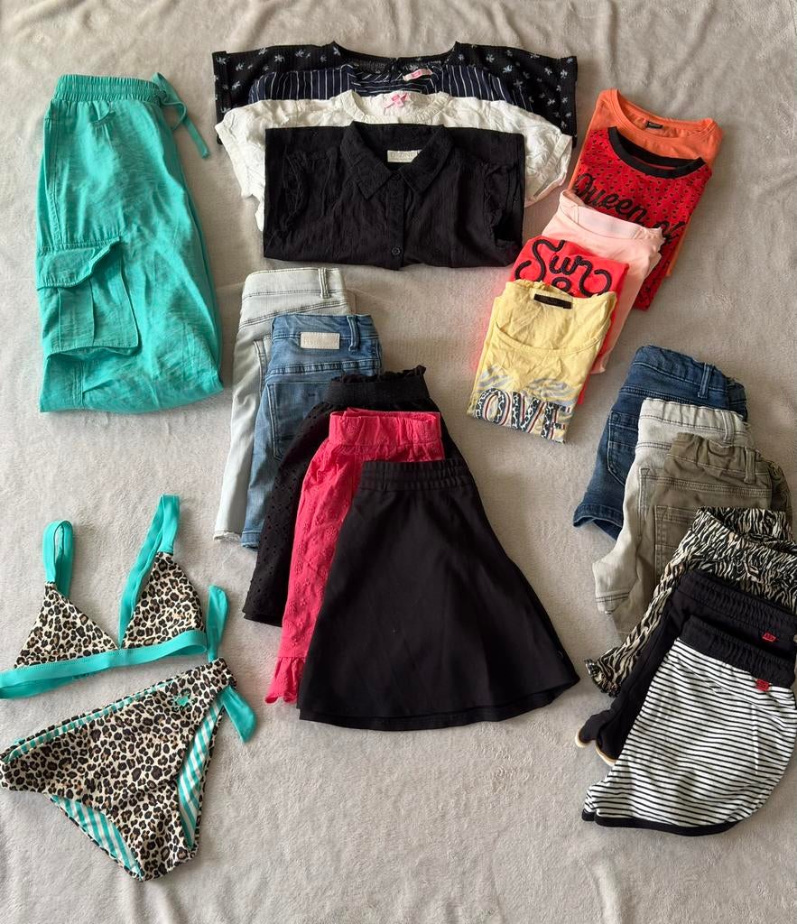 Zeer net zomer kledingpakket voor meisjes (23 items), Ophalen, Zo goed als nieuw, Meisje, Overige typen