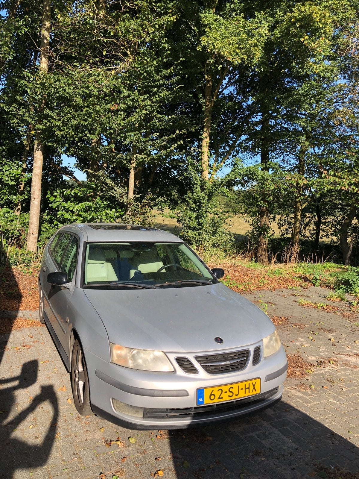 Saab 9-3 1.8 T Sport Estate 2006 Grijs - motor defect, Auto's, 1998 cc, 1490 kg, 4 cilinders, Origineel Nederlands