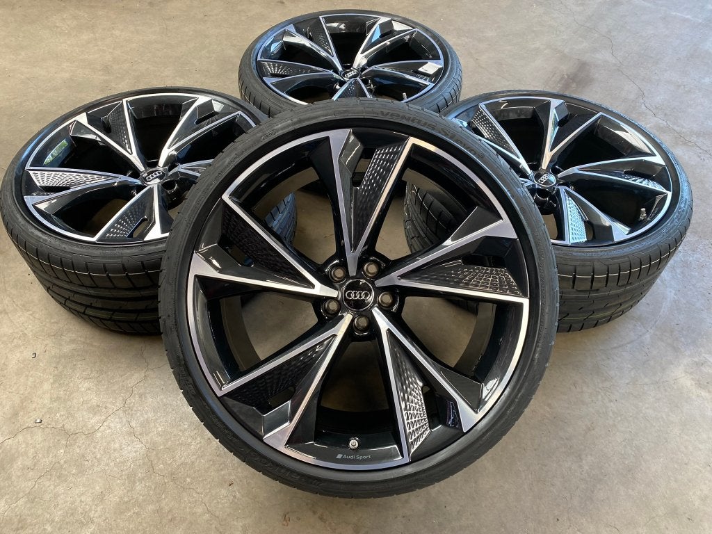 22 inch originele velgen + zomerbanden Audi RS6 RS7, Auto-onderdelen, Banden en Velgen, Audi, 285 mm, Info@originalwheels.nl, Banden en Velgen