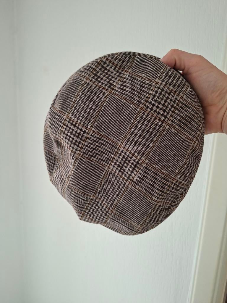 Vintage Geruite Platte Pet - Klassieke Stijl, Ophalen, One size fits all, Pet, Eltex Fashion