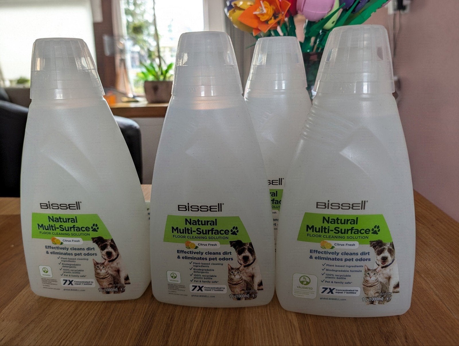 4x 1 Liter Bissell Natural Multi-Surface Vloerreiniger, Ophalen of Verzenden, Nieuw