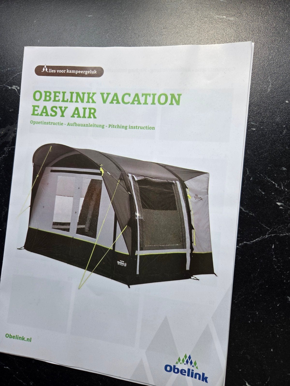 Obelink Vacation Easy Air bustent (opblaasbaar), Ophalen, Tot en met 4