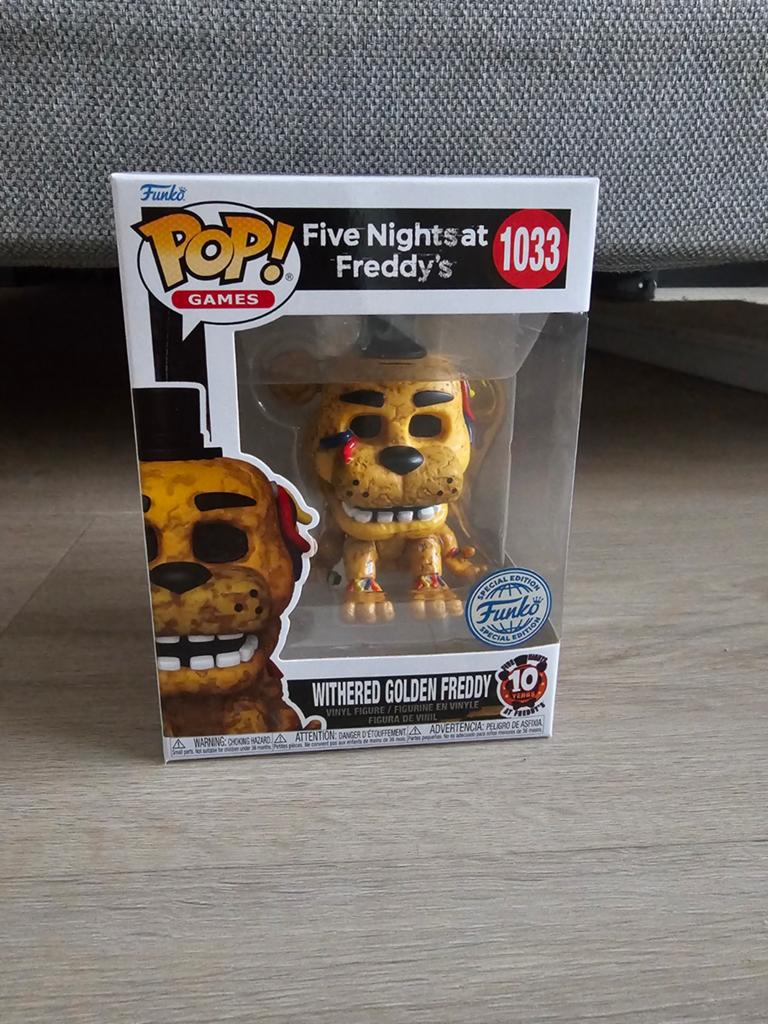 Funko Pop! Withered Golden Freddy #1033 FNAF, Ophalen of Verzenden, Nieuw