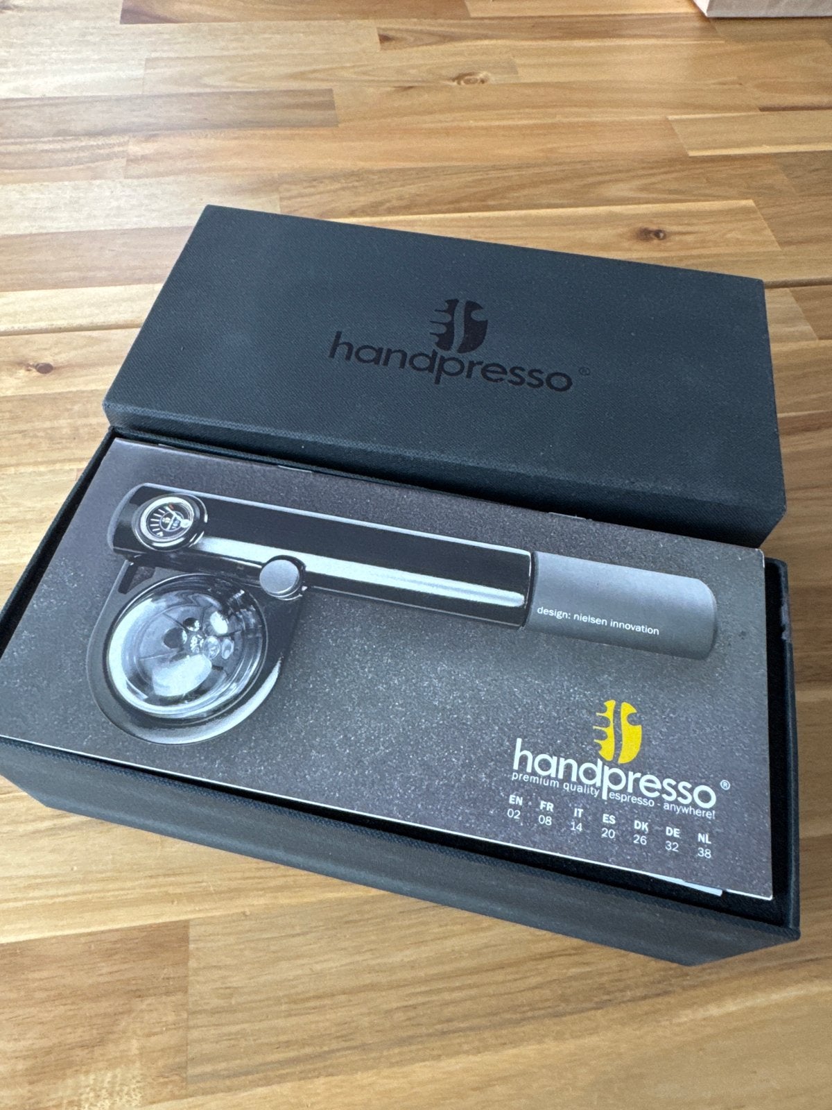 Handpresso Wild - Draagbaar Espresso Apparaat, Koffiepads en cups, Espresso apparaat, Ophalen of Verzenden, Zo goed als nieuw