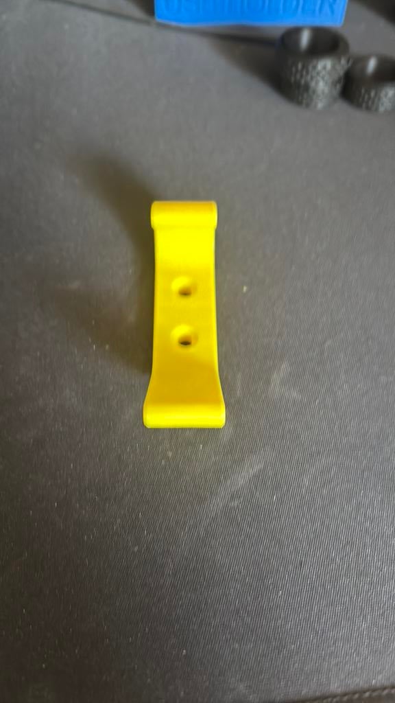 Blauwe en gele wandhaken, Kunststof, Gebruikt, Wandhaken, Ophalen of Verzenden