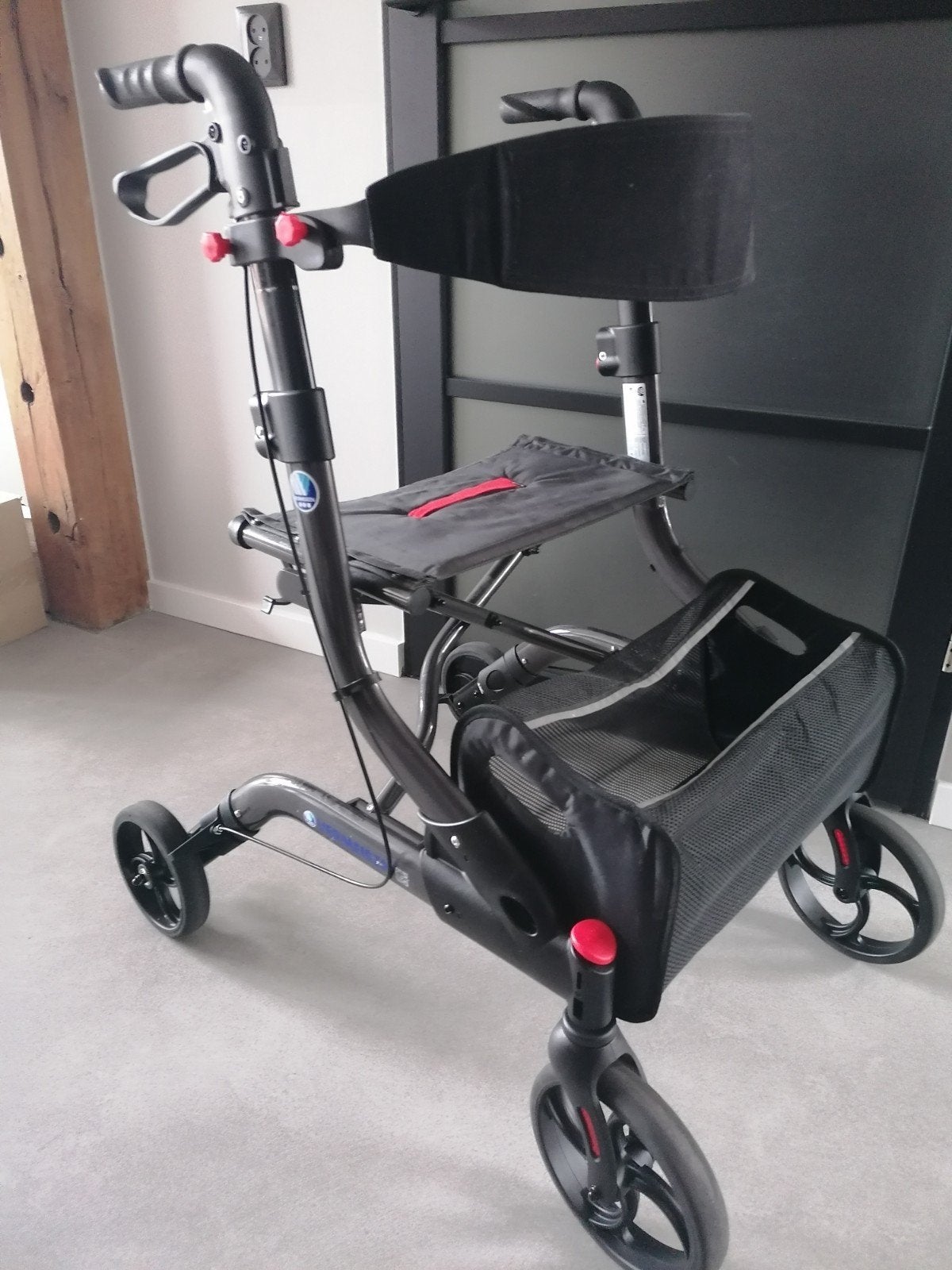 Vermeiren Four Light Aluminium Lichtgewicht Rollator Antraci, Ophalen of Verzenden, Opvouwbaar, Zo goed als nieuw