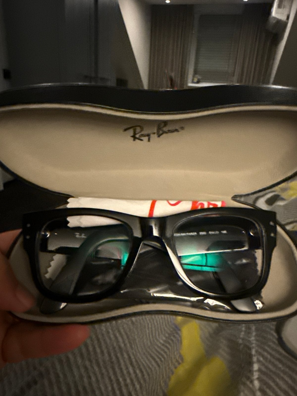 Ray-Ban Mega Wayfarer RB 0840V Bril Zwart, Zwart, Nieuw, Ophalen of Verzenden, Ray-Ban