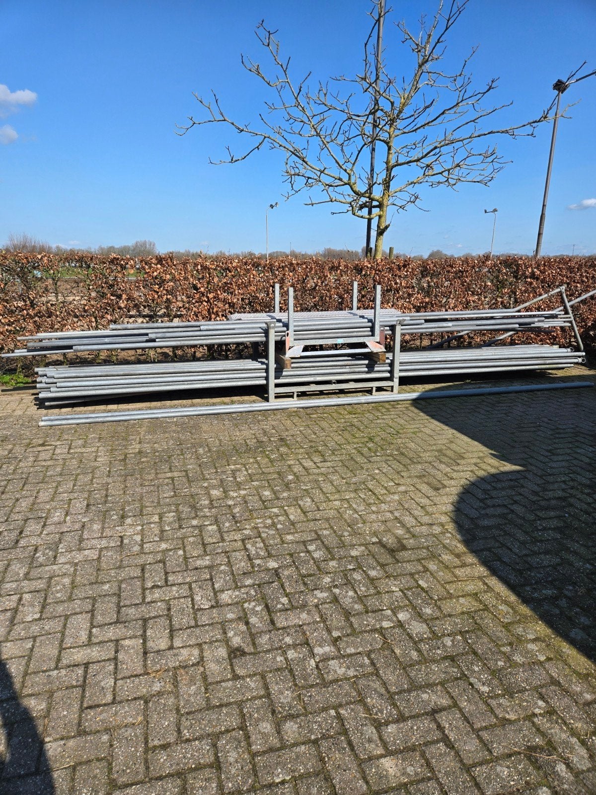 Metalen buizen en koppelingen voor afrastering/constructie, Doe-het-zelf en Verbouw, Gebruikt, Overige typen, Ophalen of Verzenden