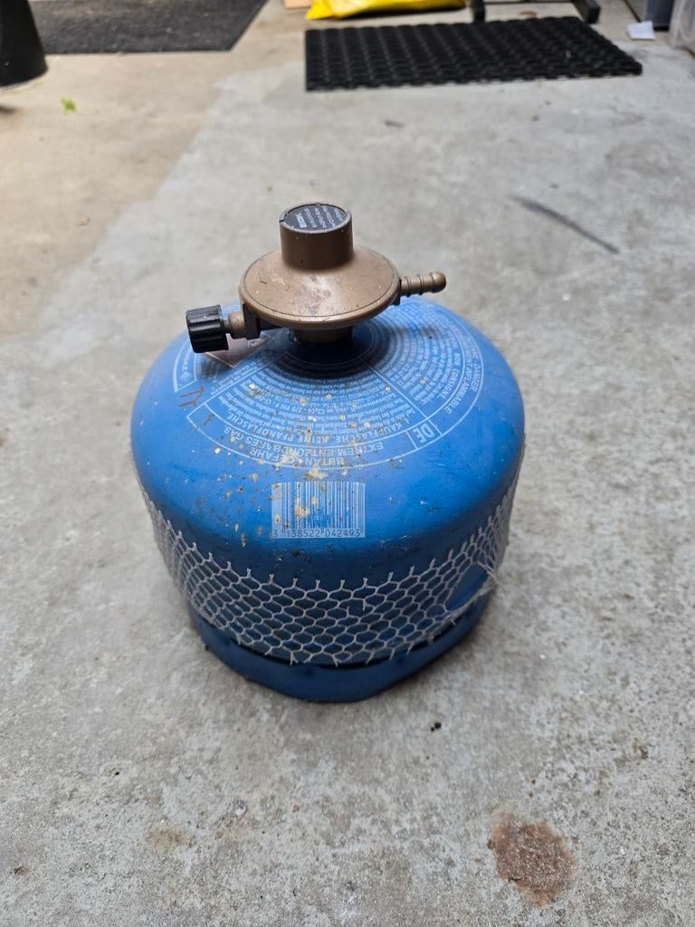 Gastank 4 liter met drukregelaar, Ophalen, Gebruikt