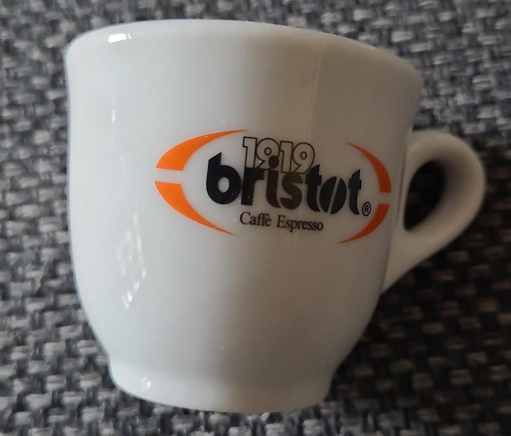 Espresso kopje 1919 bristot caffe espresso club house, Huis en Inrichting, Ophalen of Verzenden, Gebruikt, Overige stijlen, Kop(pen) en/of Schotel(s)
