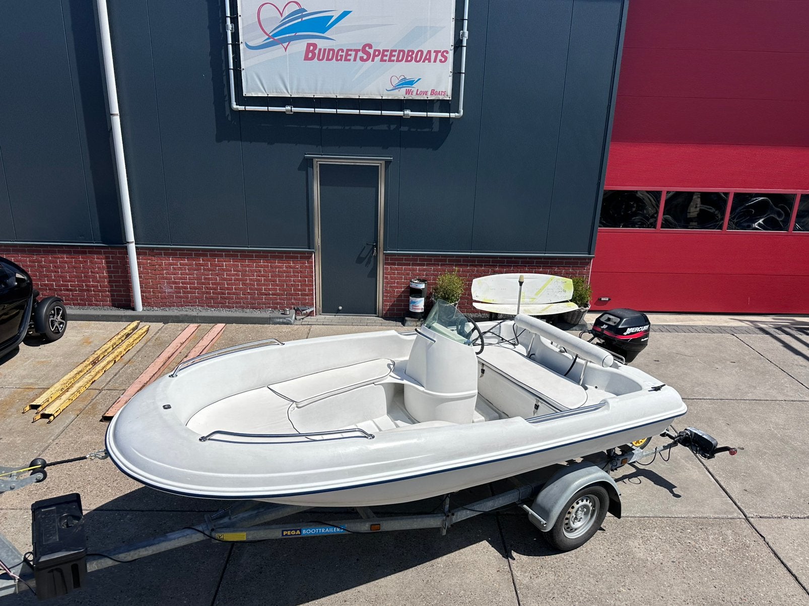 nette jeanneau cap 400 met mercury motor compleet, Watersport en Boten, Jeanneau, Kunststof, Gebruikt, Tot 10 pk