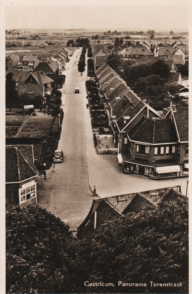 Castricum - Panorama, Verzenden, 1940 tot 1960, Gelopen, Noord-Holland