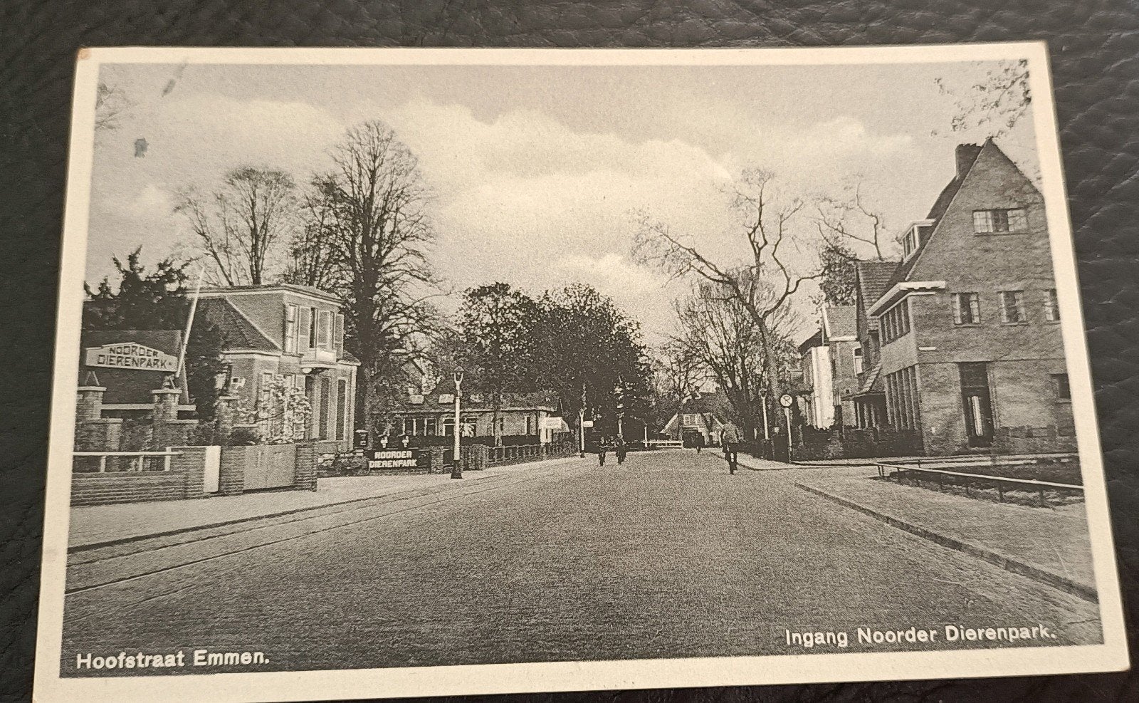 Emmen. Hoofdstraat. Ingang dierentuin. 1936, Ophalen of Verzenden, 1920 tot 1940, Gelopen, Drenthe