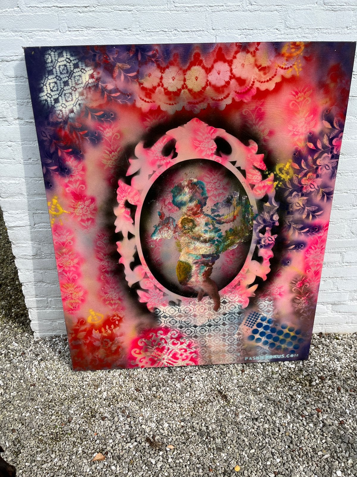 Origineel street art painting van Paskie Rokus, Ophalen of Verzenden