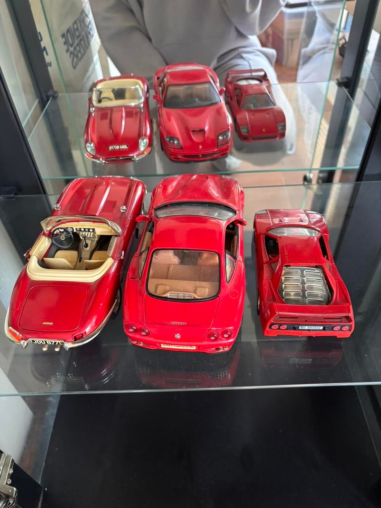 Ferrari en jaguar, Ophalen of Verzenden, Zo goed als nieuw, Bburago