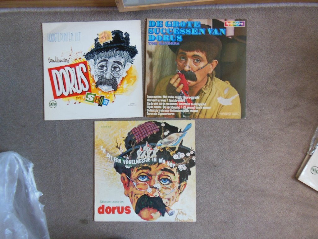 3 x DORUS  -Tom Manders LP, LP, Gebruikt, Levenslied of Smartlap, 12 inch