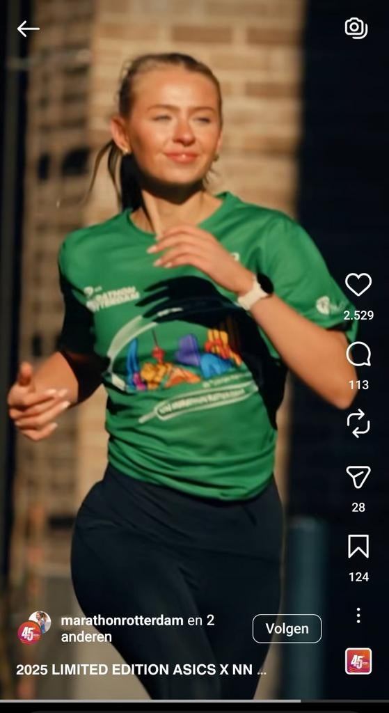 Rotterdam marathon heren shirt 2025, Nieuw, Ophalen of Verzenden, Kleding, Hardlopen