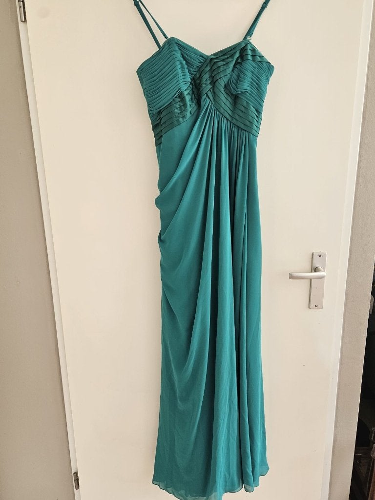 Groene jurk, Galajurk, Mariposa, Ophalen of Verzenden, Zo goed als nieuw