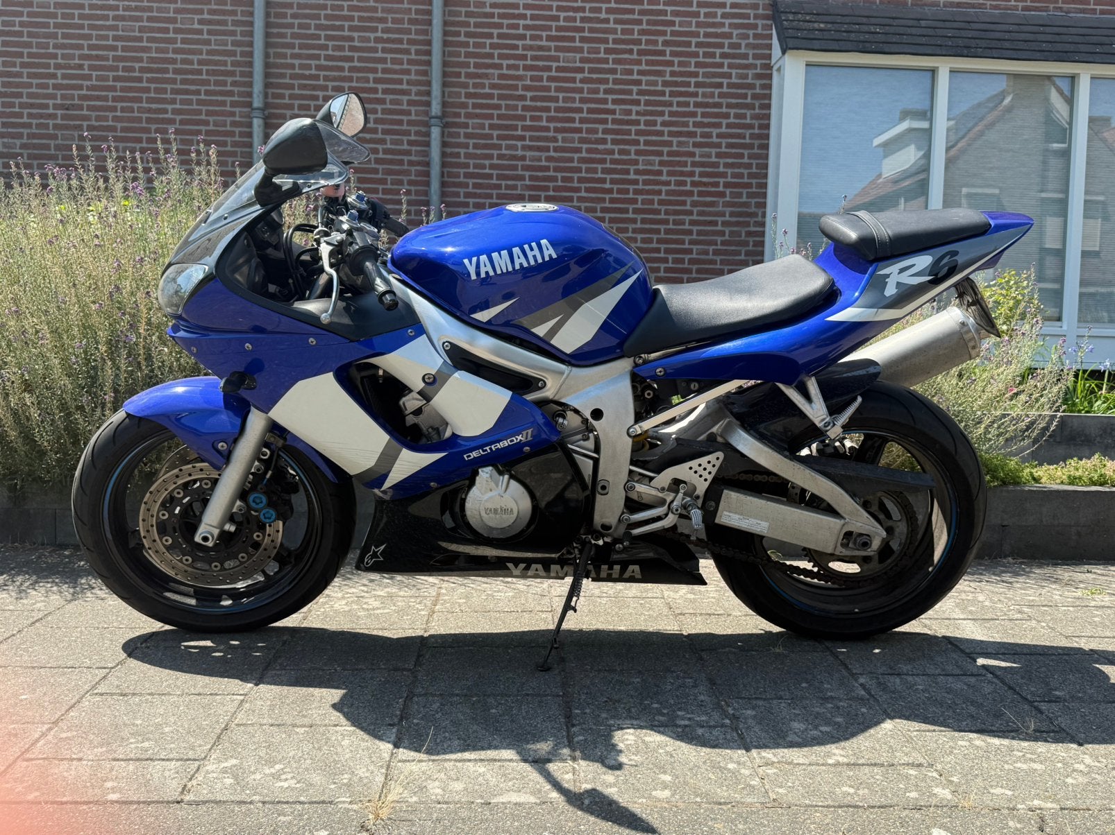 Yamaha YZF-R6 Sportmotor - Blauw/Wit, Gebruikt, Handgeschakeld, Sport, Particulier