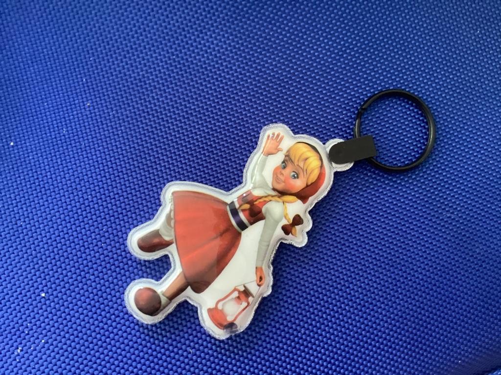 Roodkapje sleutelhanger hoog 8 cm, Ophalen of Verzenden, Zo goed als nieuw, Knuffel of Figuurtje