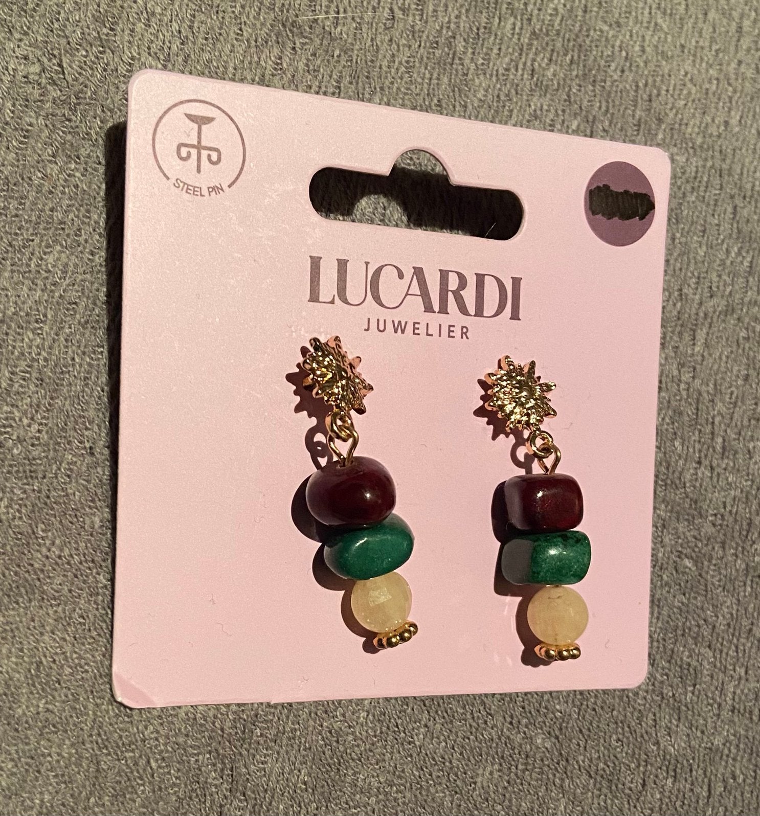 NIEUW! Lucardi oorbellen, Ophalen of Verzenden, Nieuw, Goud, Overige materialen