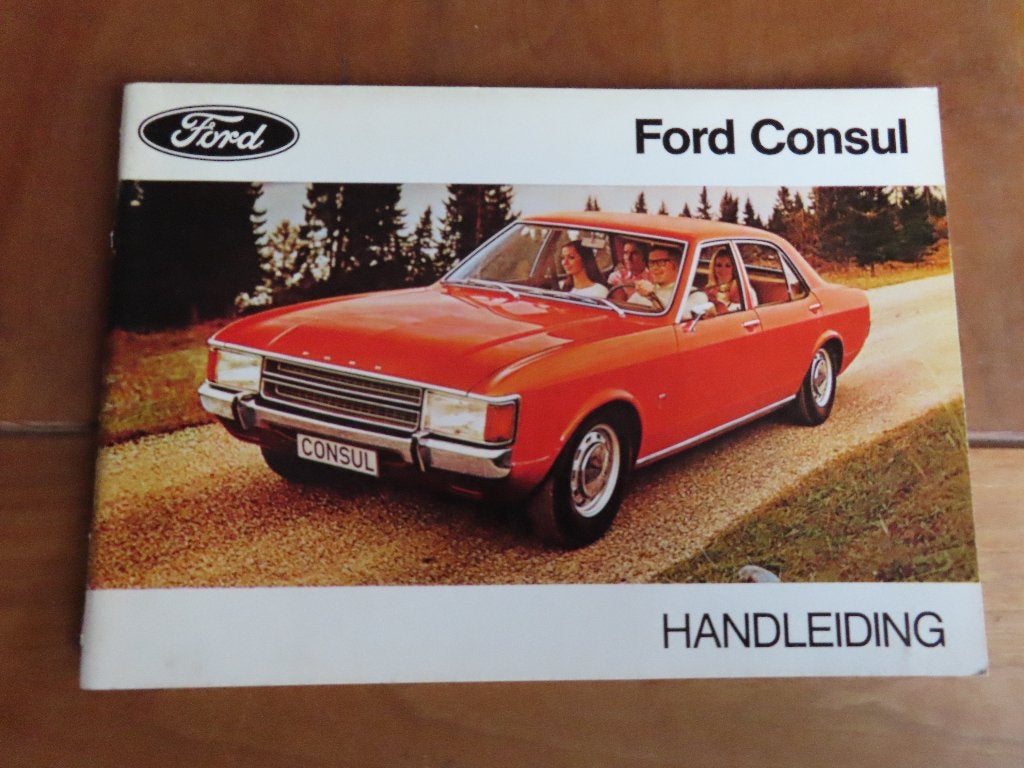 Instructieboek Ford Consul 1.7 V4 t/m 3.0 V6 1972, mooi!, Auto diversen, Ophalen of Verzenden