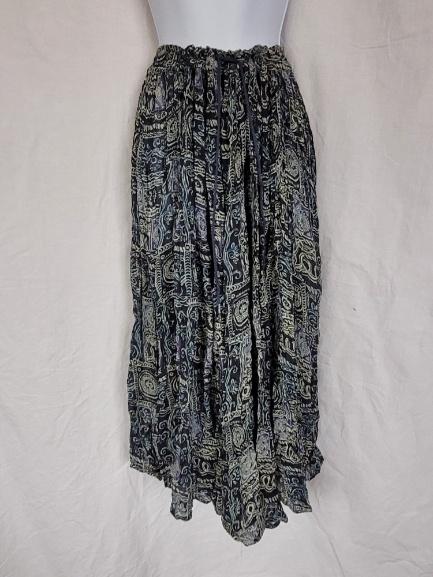 Leuke hippie rok, blauwtinten 1 maat (S tot en met XL), Kleding | Dames, Carnaval, ., Maat 46/48 (XL) of groter, Ophalen of Verzenden