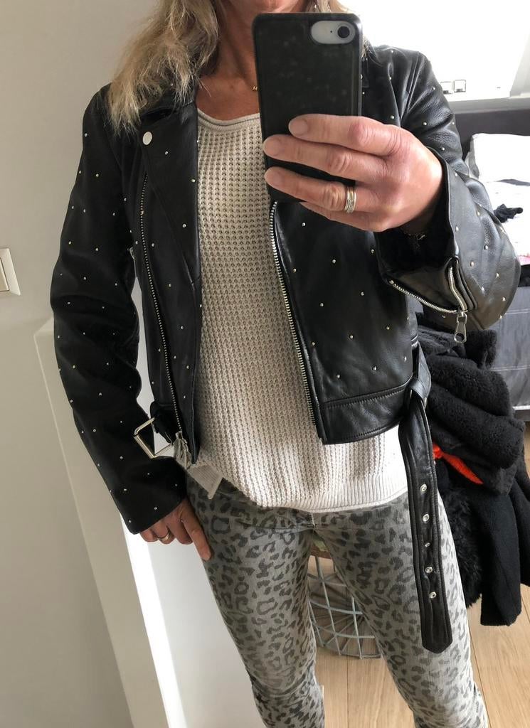 Bikerjasje vh merk Set met studs, NIEUW! maat 38, Ophalen of Verzenden, Nieuw, Maat 38/40 (M), Zwart