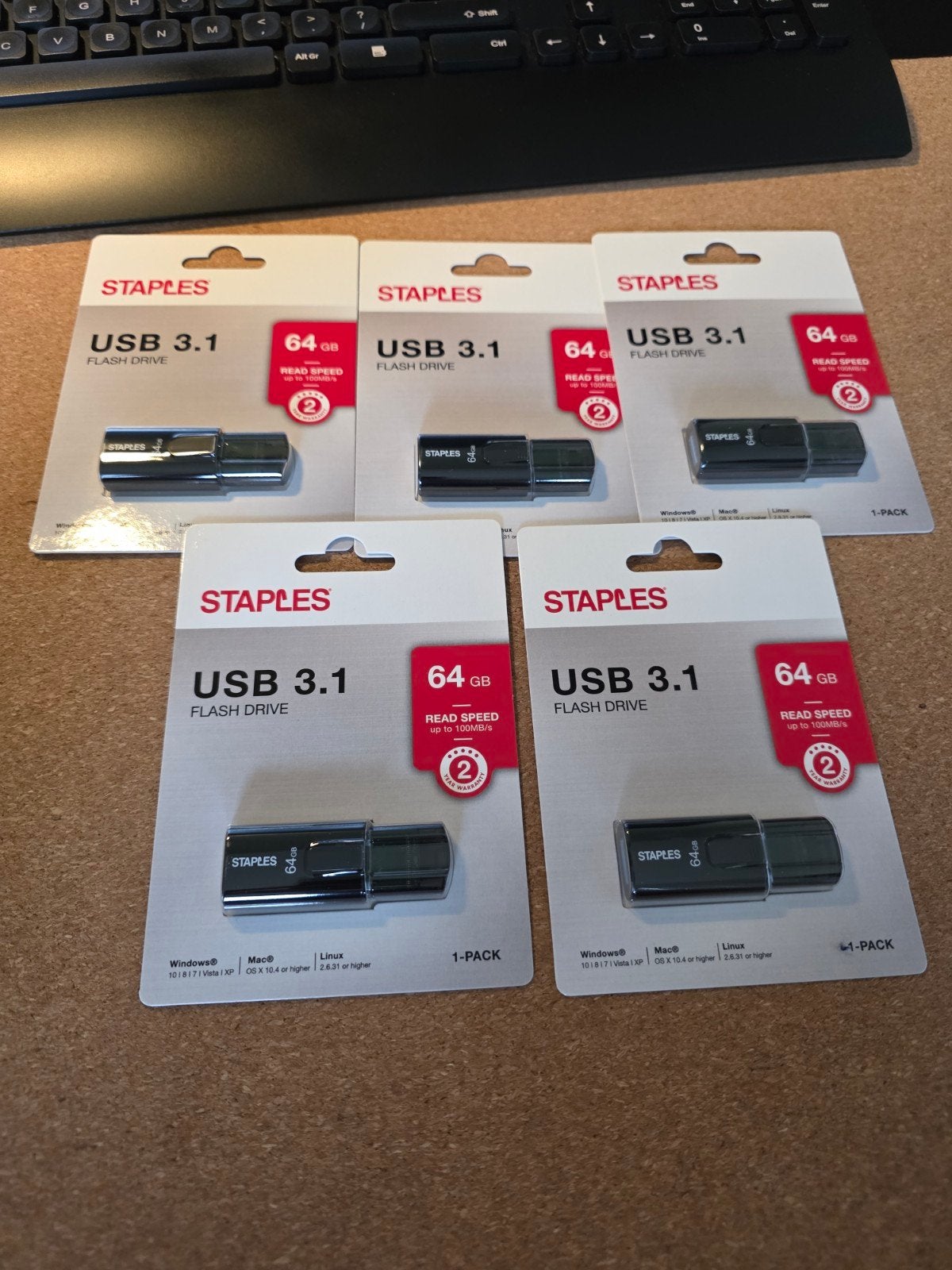 Staples 64GB Flashdrive USB stick, Ophalen of Verzenden, Nieuw, Staples