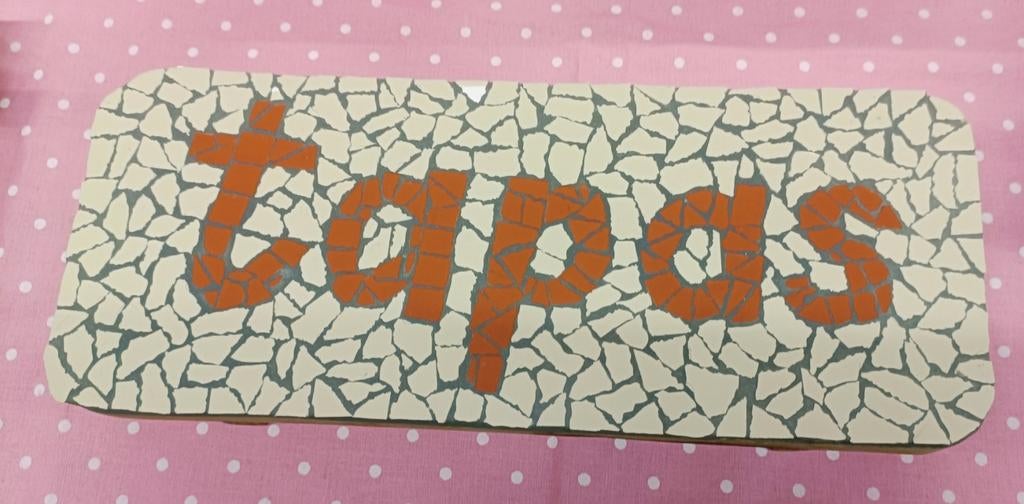 Mozaïek tapas schaal 15x30, Ophalen of Verzenden, Rond