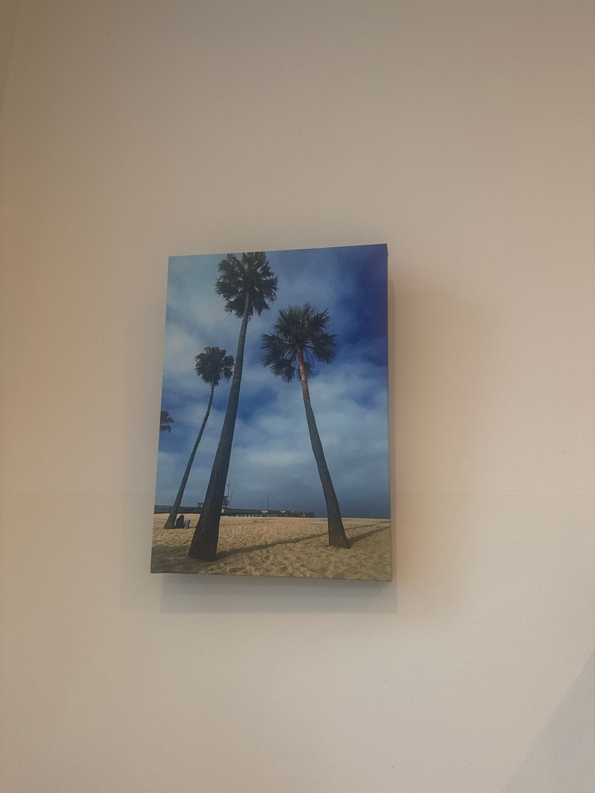 Schilderij met palmbomen op strand, Ophalen, 50 – 75, Zo goed als nieuw, Schilderij