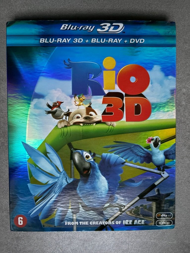 Rio 3D Animatie Blu Ray & Dvd( Deluxe Cover), in prima staat, Cd's en Dvd's, Blu-ray, Vanaf 6 jaar, Ophalen of Verzenden, Zo goed als nieuw