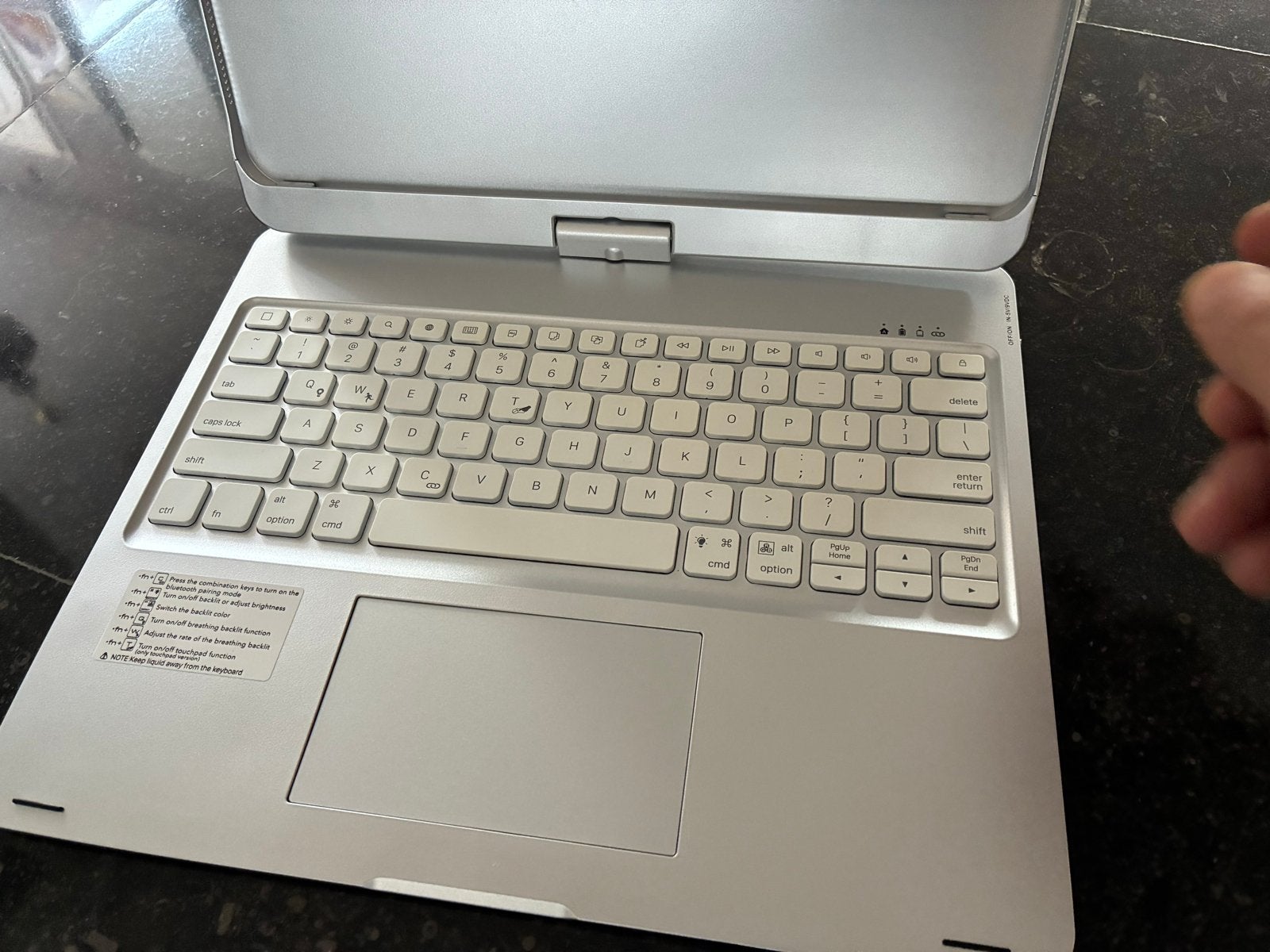 KOLUDE iPad Keyboard Case met Touchpad - Zo goed als nieuw, Ophalen of Verzenden, Zo goed als nieuw