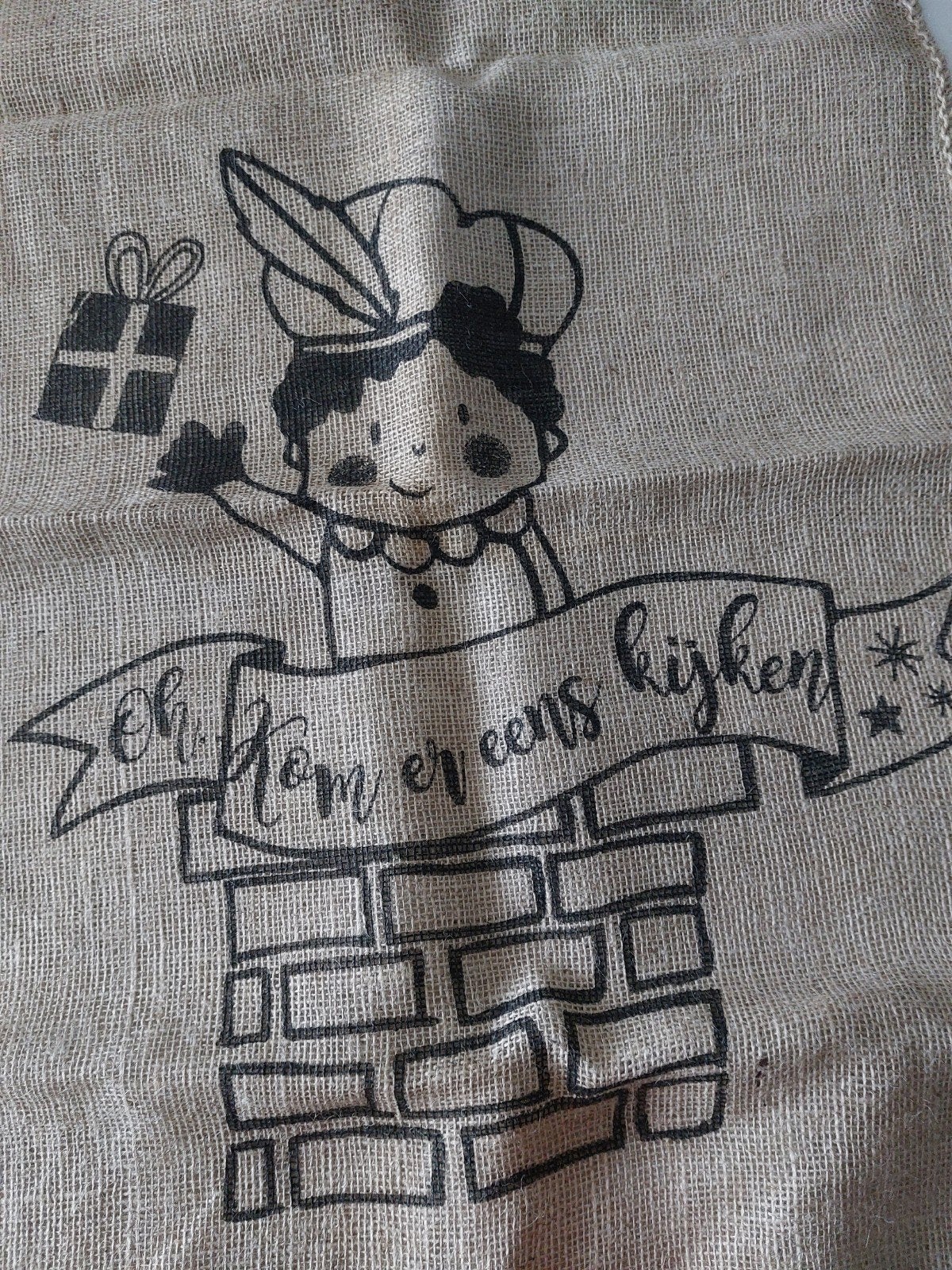 2 nieuwe jute Sint kado zakken, Ophalen of Verzenden, Nieuw