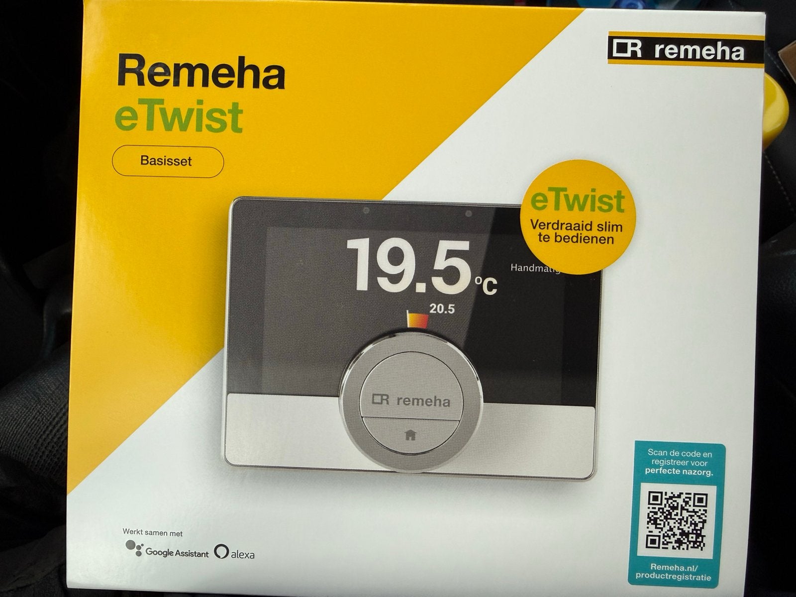 Remeha eTwist Basisset - Slimme Thermostaat, Ophalen of Verzenden, Slimme thermostaat, Nieuw