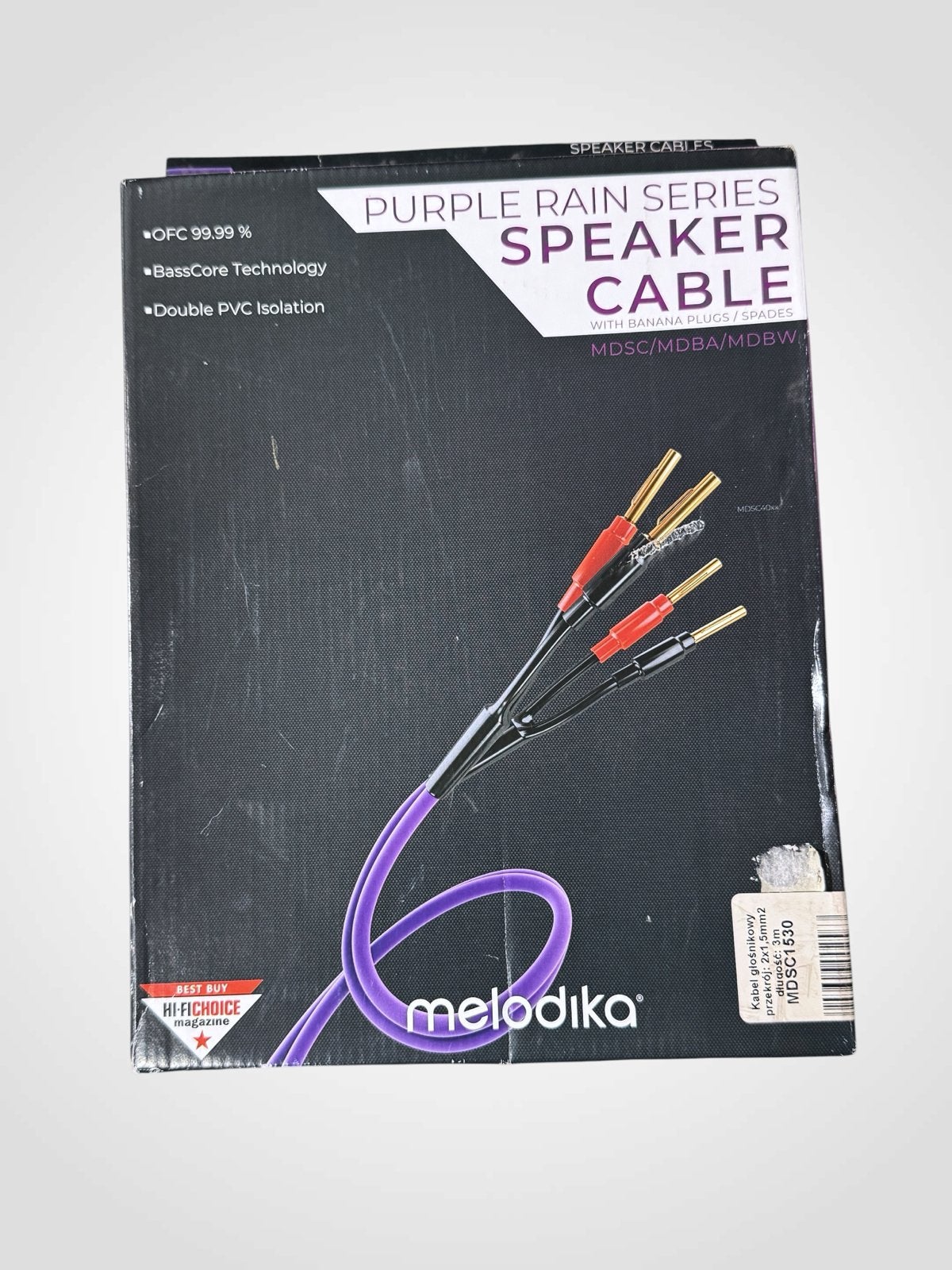 Nieuw in doos: High-end Purple Rain speakerkabels MDSC1530, Melodika, Nieuw, 2 tot 5 meter, Melodika