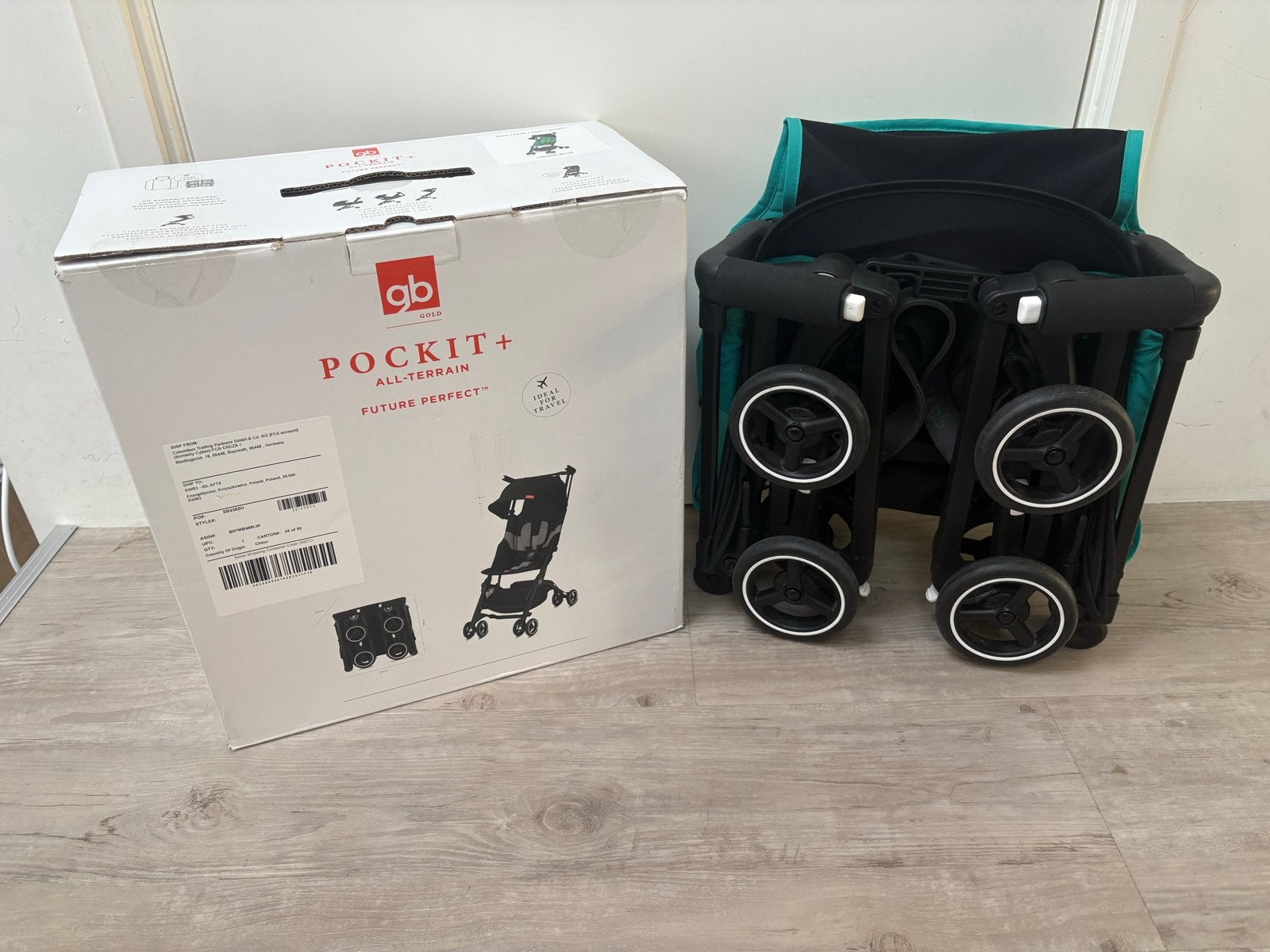 GB Pockit+ buggy - Ideaal voor op reis - Laguna Blue, Kinderen en Baby's, Kinderwagens en Combinaties, Zo goed als nieuw, Kinderwagen