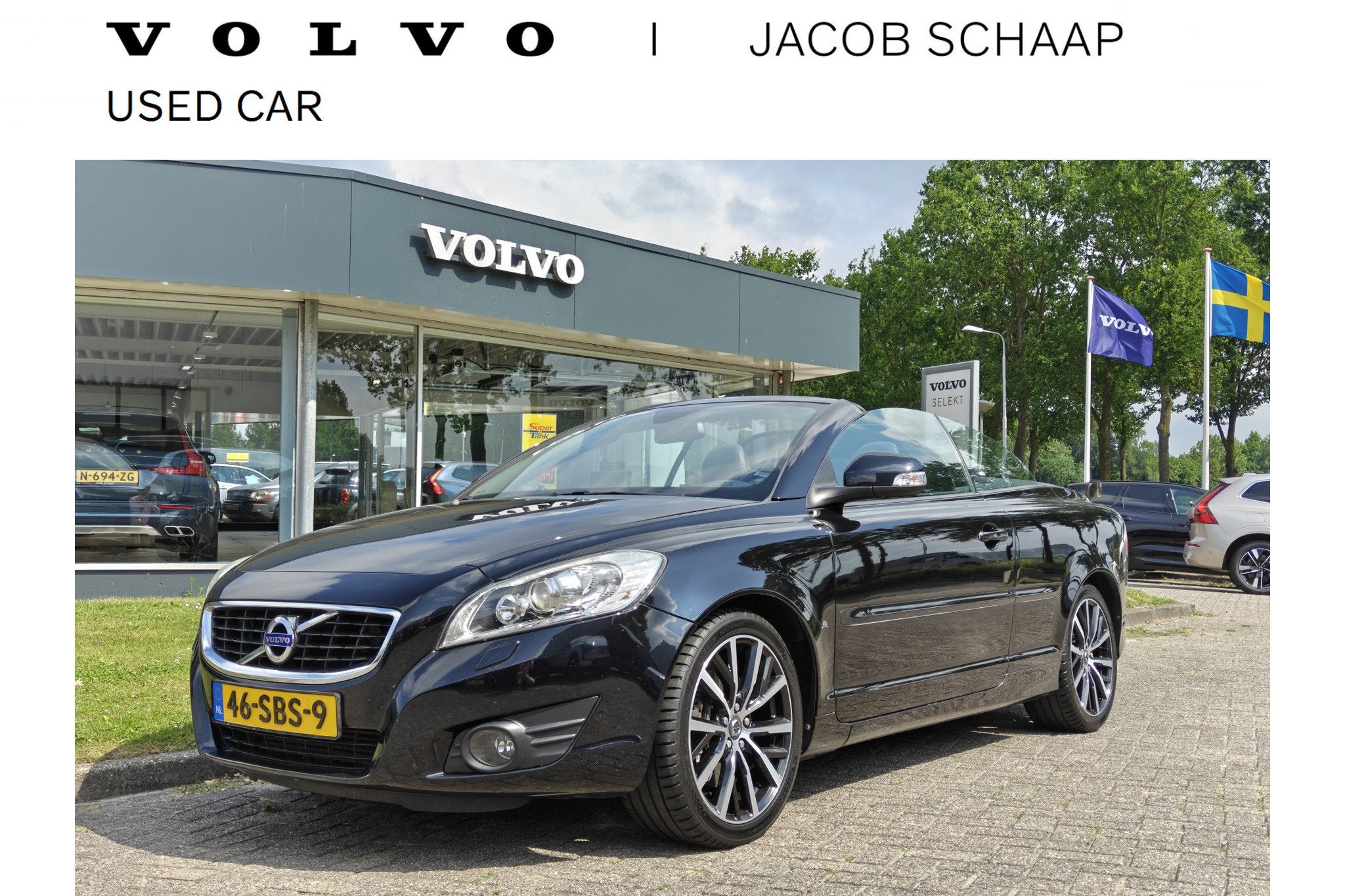Volvo C70 Convertible T5 230PK Automaat Tourer | Trekhaak |, Euro 5, C70, Gebruikt, Zwart