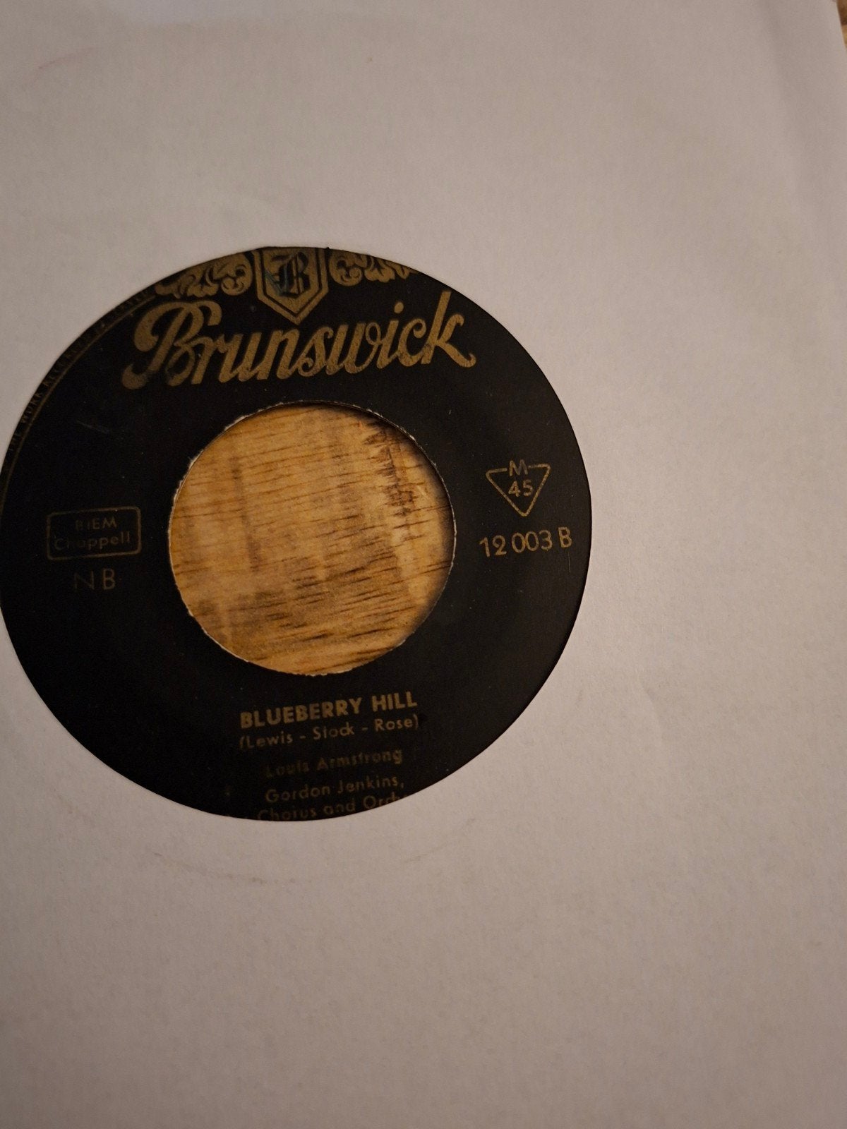 Louis Armstrong  / blueberry hill, Ophalen of Verzenden, Zo goed als nieuw, Jazz en Blues