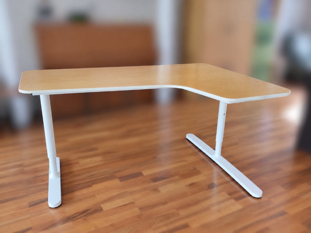 IKEA Bekant Hoekbureau, Ophalen, 160 cm, Hout, Hoekbureau