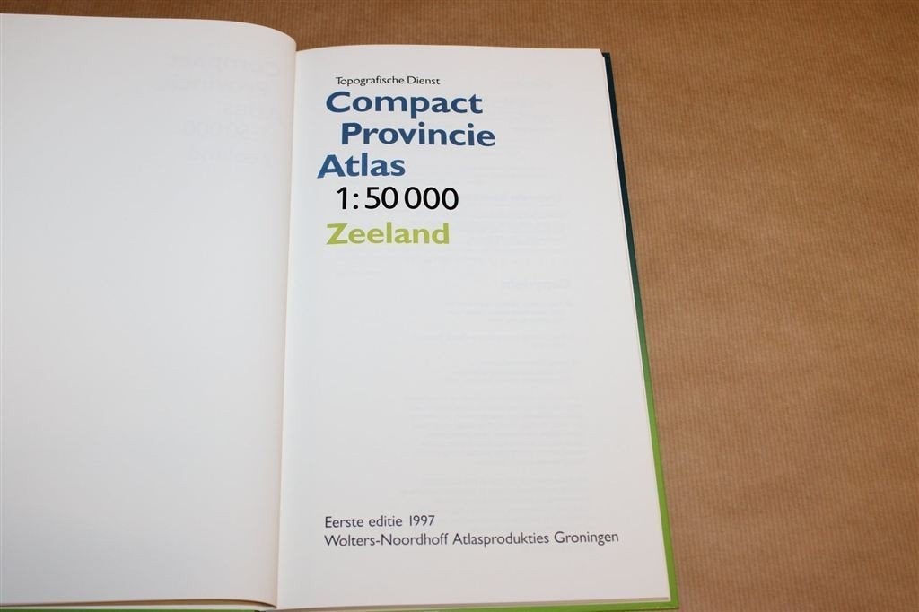 Compact Provincie Atlas — Zeeland 1:50 000 [1997], Ophalen of Verzenden, 1800 tot 2000, Nederland, Landkaart