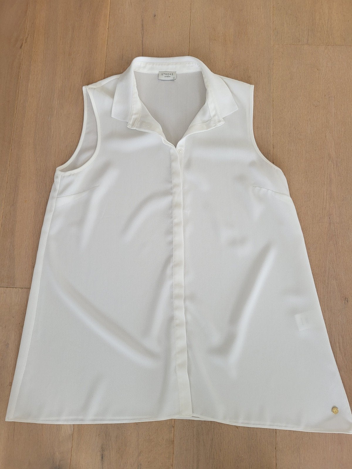 Mooie witte blouse van Stroke Amsterdam, maat 38, Maat 38/40 (M), Wit, Ophalen of Verzenden, Zo goed als nieuw
