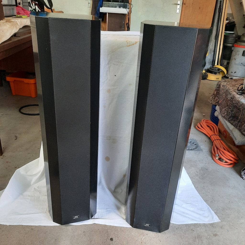 JK Acoustics speakers JK04, Gebruikt, 120 watt of meer, Front, Rear of Stereo speakers, Ophalen
