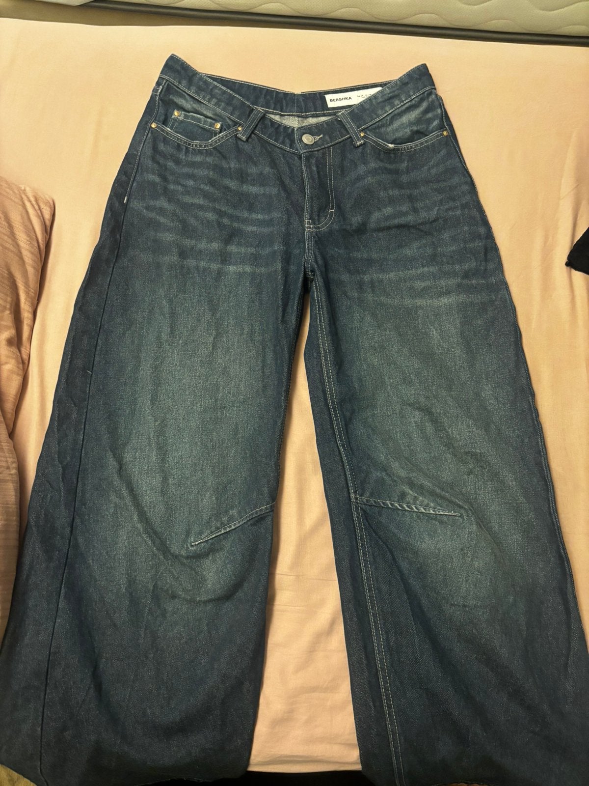 Bershka jean, Verzenden, Zo goed als nieuw, Blauw, W28 - W29 (confectie 36)