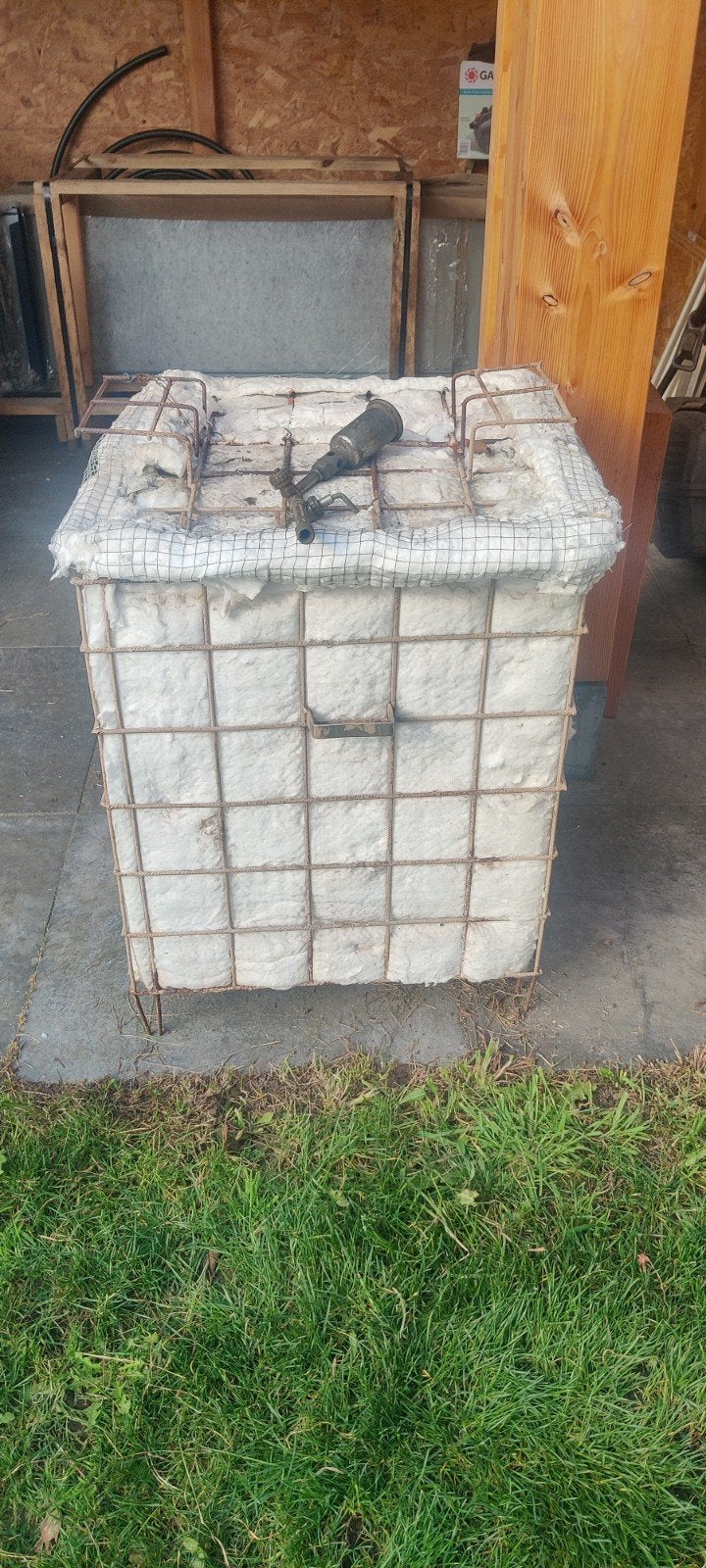 Raku oven met  vuurdeksels en houtsnippers, Ophalen of Verzenden, Gebruikt