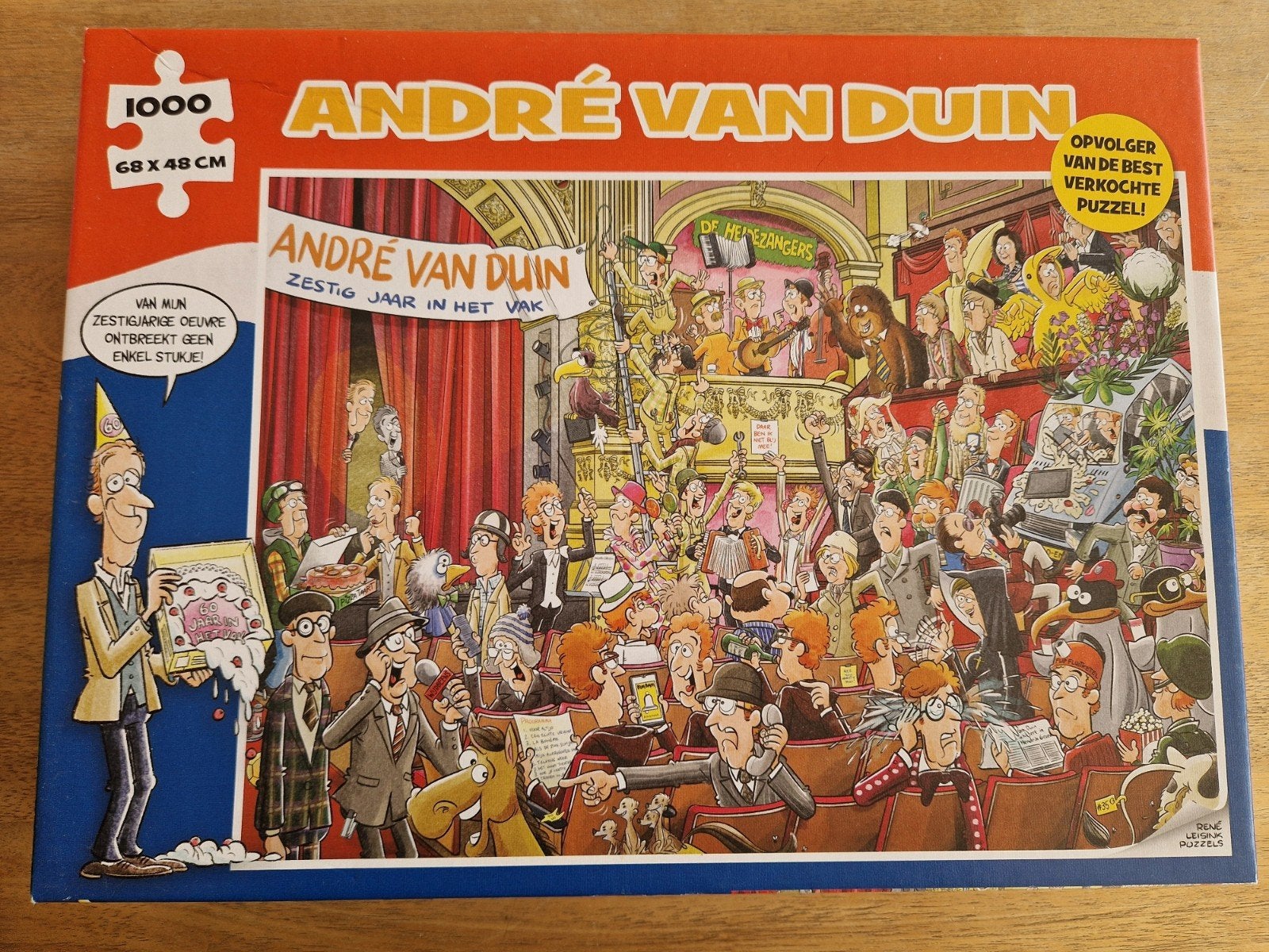 André van Duin Puzzel - 1000 stukjes, Ophalen of Verzenden, 500 t/m 1500 stukjes, Zo goed als nieuw, Legpuzzel