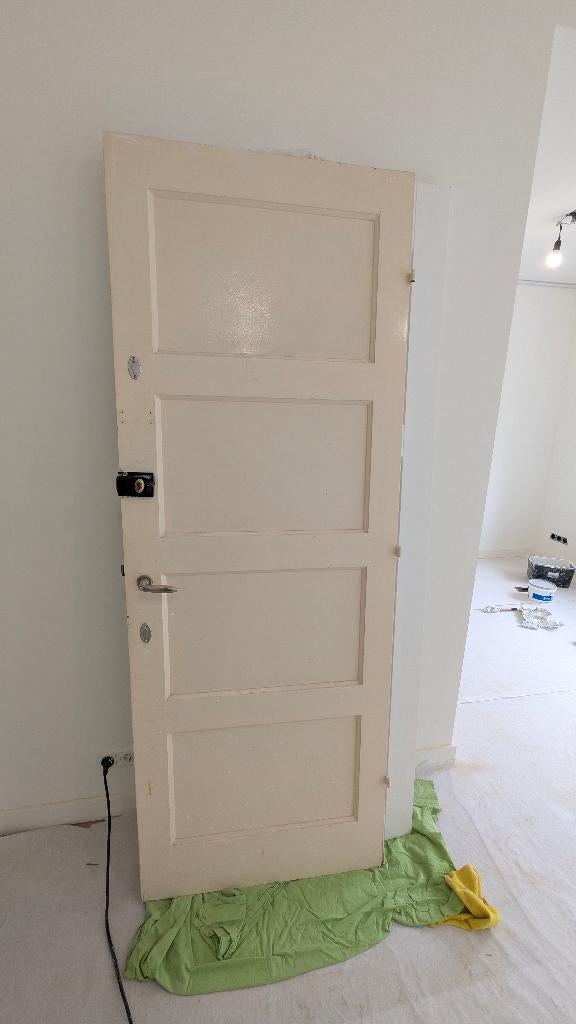 Paneeldeur, Ophalen, Gebruikt, Minder dan 80 cm, Binnendeur